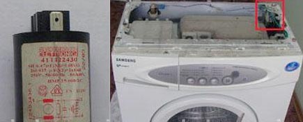 Filtre anti-interférence pour lave-linge