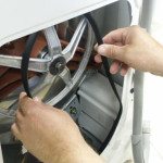 Replacing a belt in a washing machine