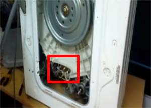 Placeringen af ​​varmelegemet i vaskemaskinen, hvor er det?