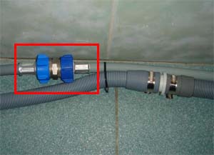 Replace the washing machine inlet hose