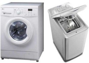 Wasmachine met voor- en verticale belading