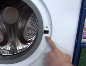 Låsning av tvättmaskinen