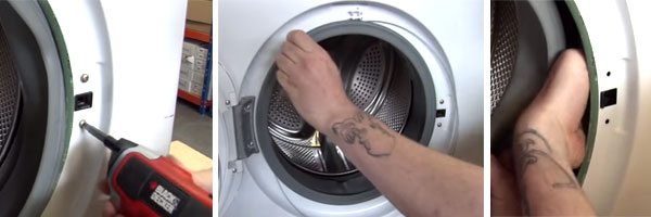 Substituindo a fechadura da porta da máquina de lavar