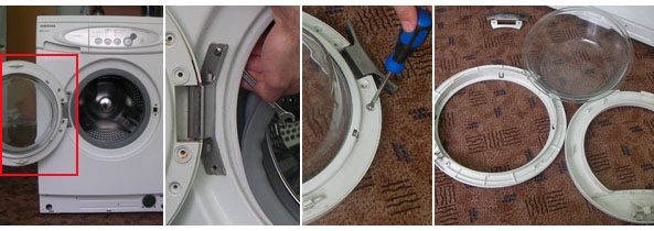 Replacing the washing machine handle