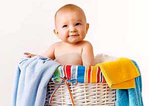 Wassen voor een pasgeborene