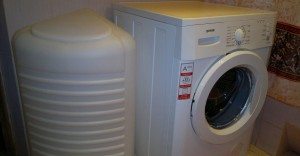installation av en tvättmaskin utan vatten