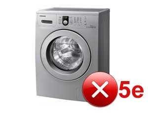 Erreur 5E (SE) dans une machine à laver Samsung