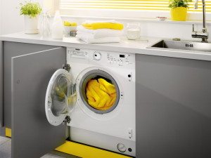 Eingebaute Waschmaschine