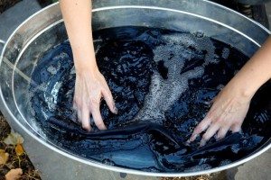 dyeing clothes