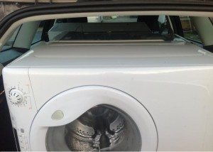 skalbimo mašinos transportavimas