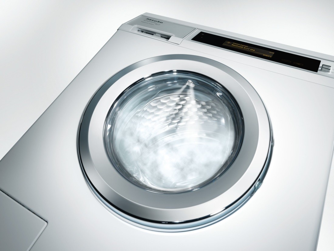 skalbimo mašina su garų funkcija