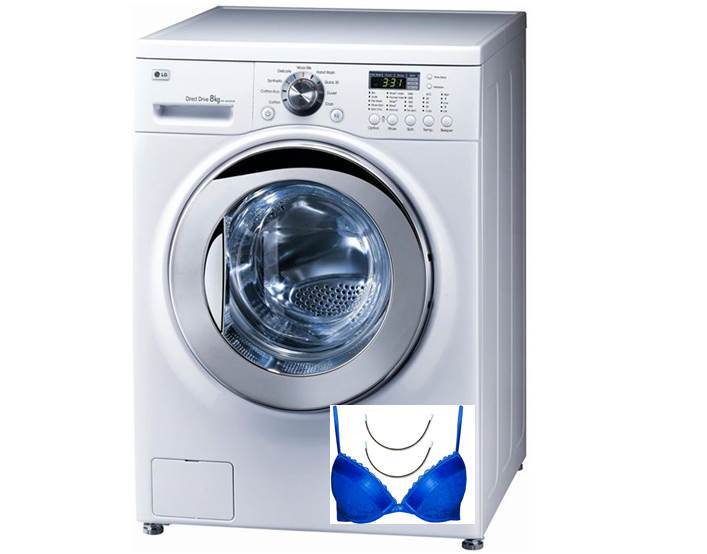 wayar bra dalam mesin basuh