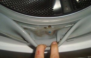 punho da máquina de lavar