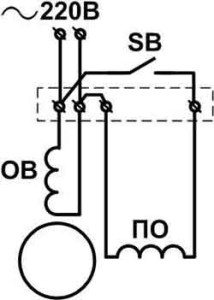 dijagram spajanja motora preko startera