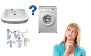 Er det muligt at placere en vask over en vaskemaskine?