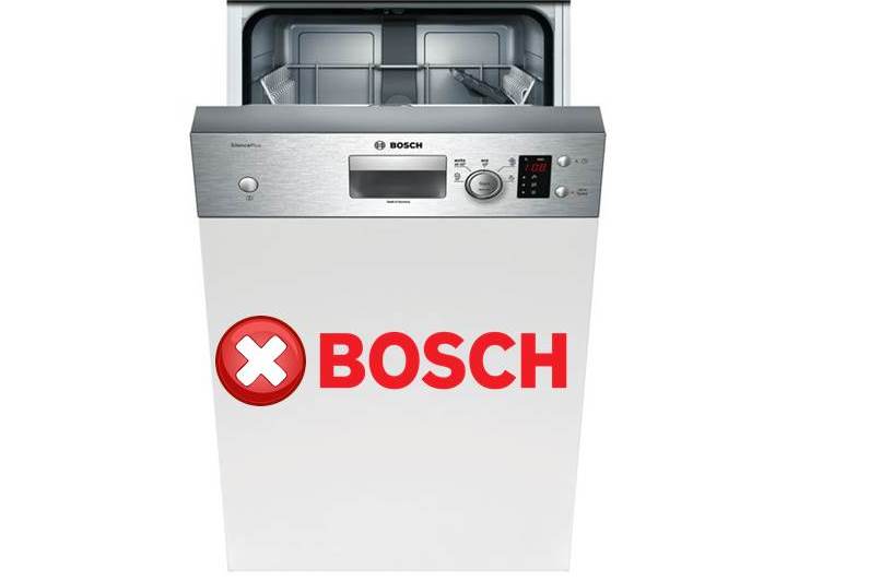 Erreurs du lave-vaisselle Bosch