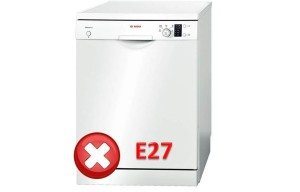 Lỗi E27 đối với máy rửa bát Bosch