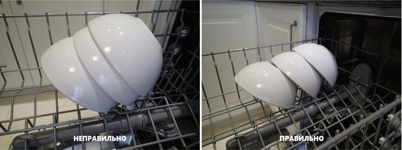 vkládání nádobí do myčky