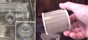 чишћење филтера машине за прање судова