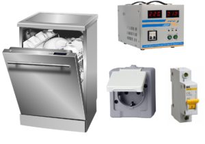 Automat og fatning til opvaskemaskine