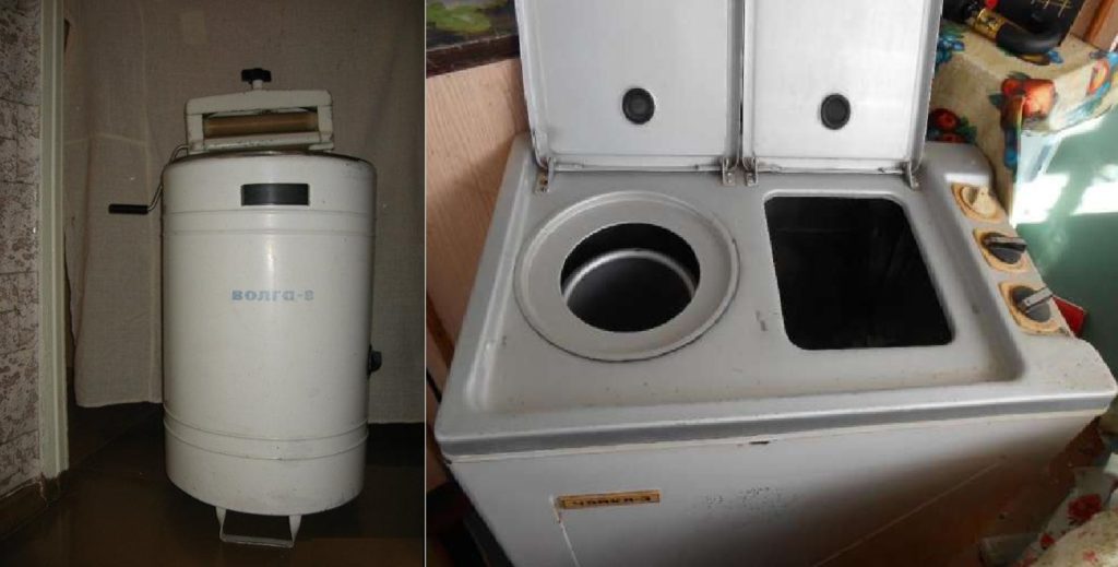 Volga och Chaika tvättmaskiner