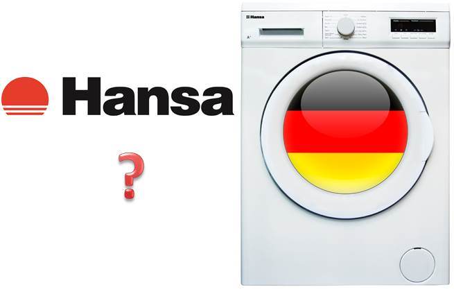 מכונת כביסה של Hansa