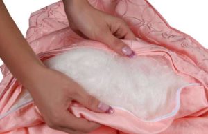 laver les oreillers avec du holofibre
