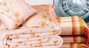 skalbimo mašinoje antklodę