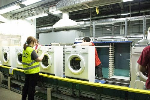 produzione di lavatrici