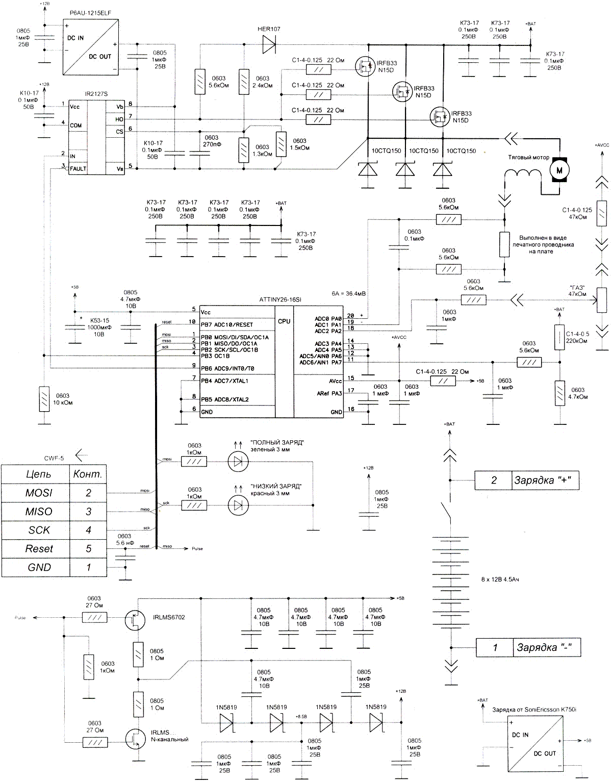 schéma du module de commande de vélo