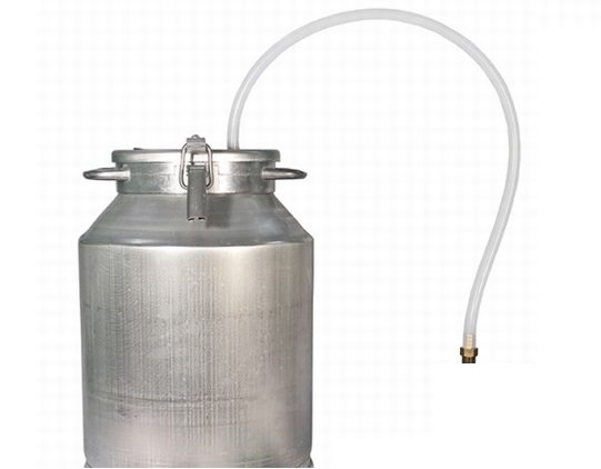 flask with hose