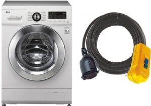 Cable de extensión para lavadora automática.