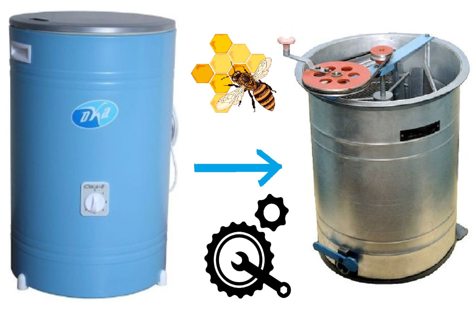 extracteur de miel d'une machine à laver