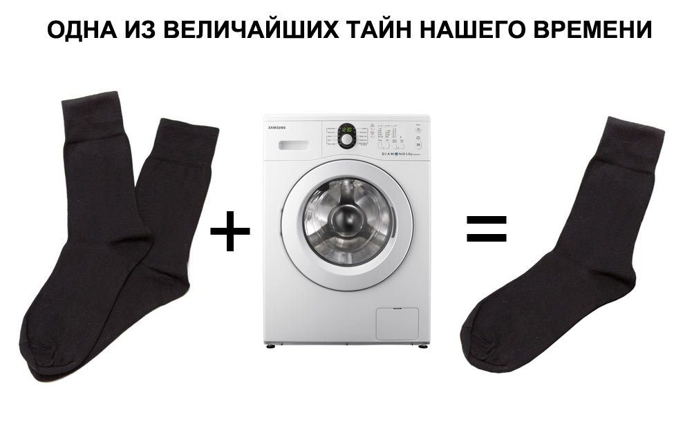 Wohin kommen Socken aus der Waschmaschine?