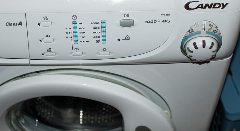 Máquina de lavar doces não gira