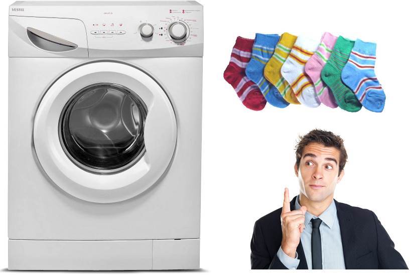 kojinių skalbimo mašina