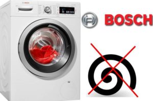 Máquina de lavar roupa Bosch não gira