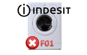 F01 on Indesit washing machines