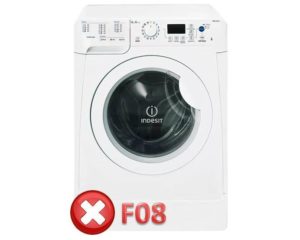 Σφάλμα F 08 στο πλυντήριο ρούχων Indesit