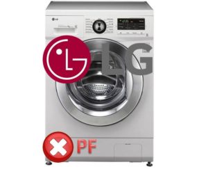 Ralat PF dalam mesin basuh LG