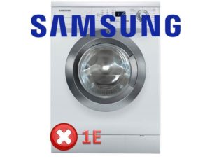 Samsung çamaşır makinesinde 1E, 1C, E7 hataları