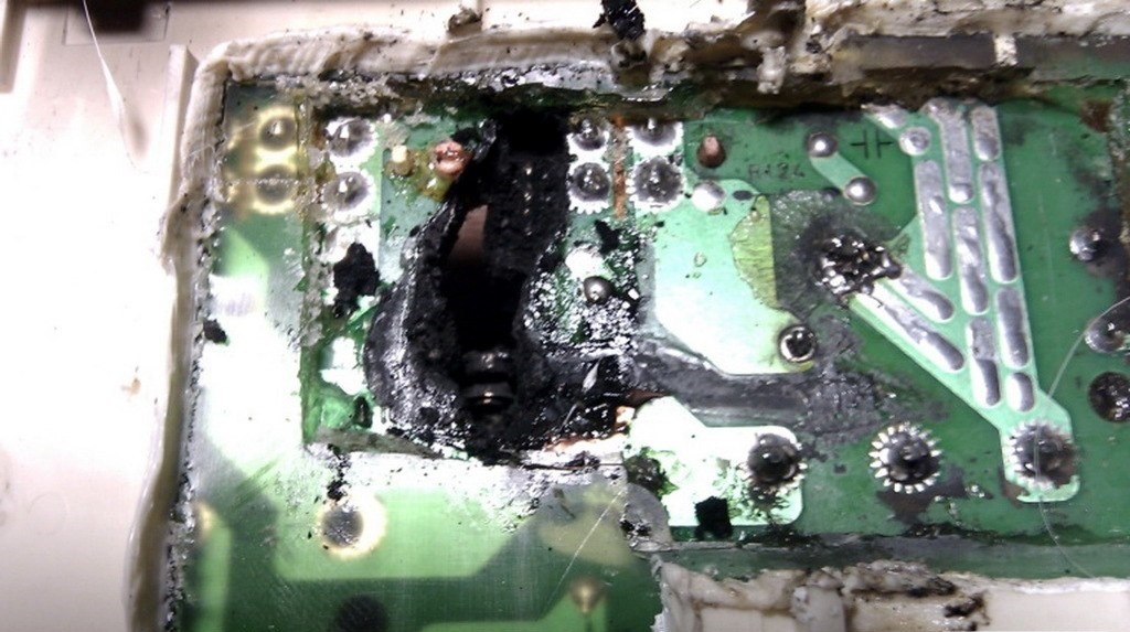 seriously damaged control board