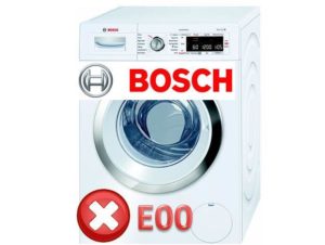 Mesin basuh Bosch - ralat E00