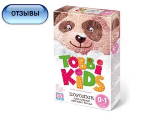Atsauksmes par Tobby Kids veļas pulveri