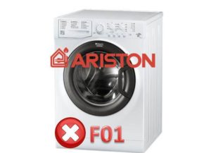 Error F01 a la rentadora Ariston