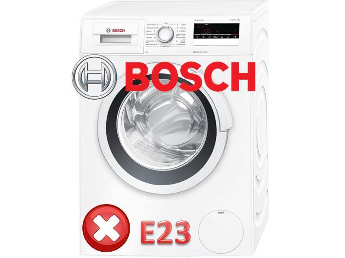 error E 23 en máquinas Bosch