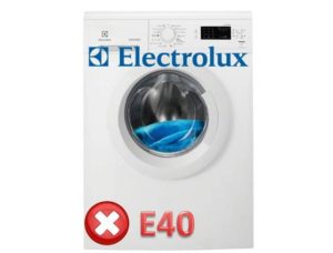 Błąd E40 w pralce Electrolux