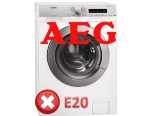 Fejl E20 i Aeg vaskemaskine