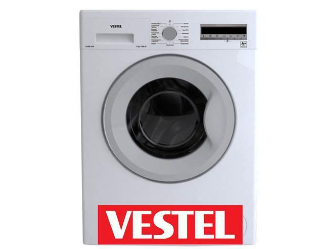 errors on Vestel washing machine