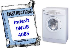 Instruktioner för tvättmaskin Indesit IWUB 4085